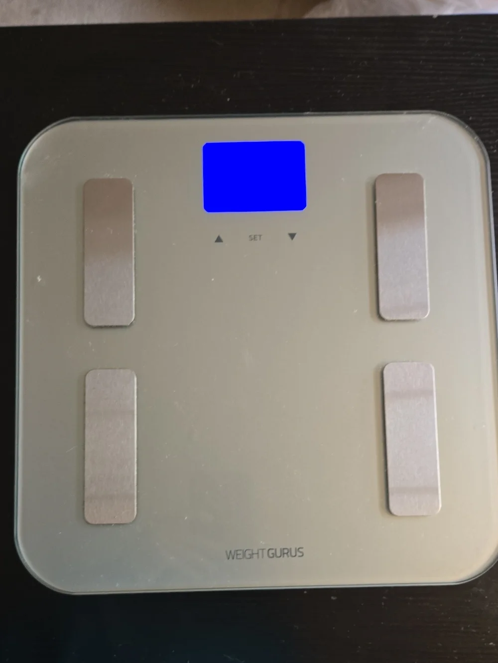 Weight Gurus Glass Digital Body Scale - Beige/Gray